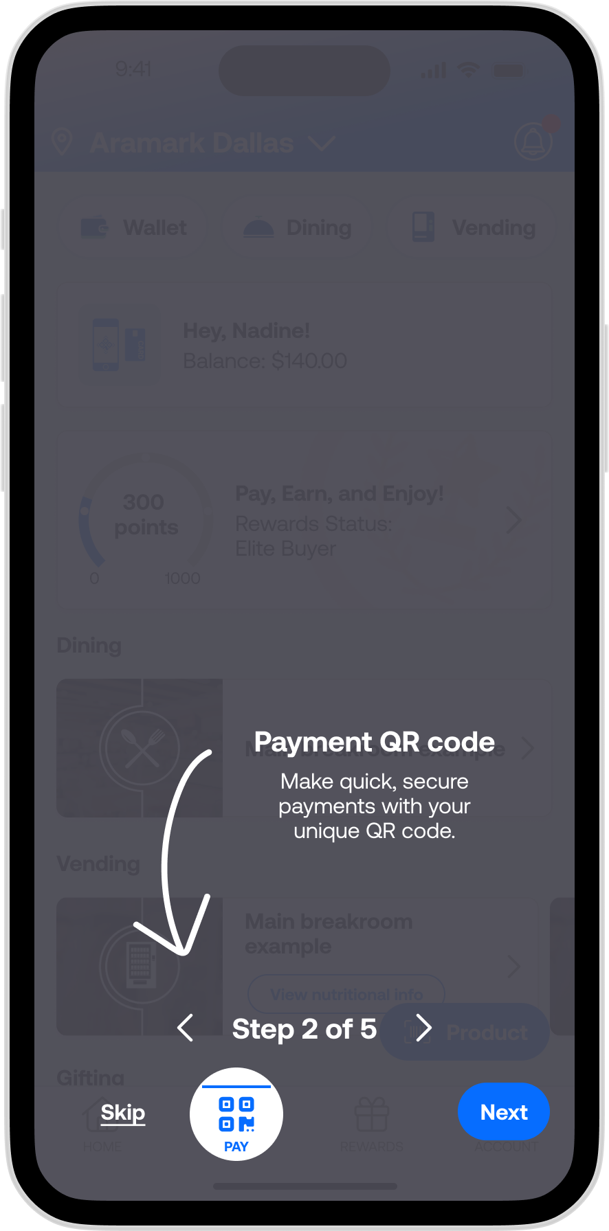 365 Pay - App Tutorial Step 2