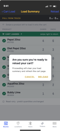 Parlevel - Stock app - Cart Load Builder - Load Summary- Reload Confirmation Modal.png