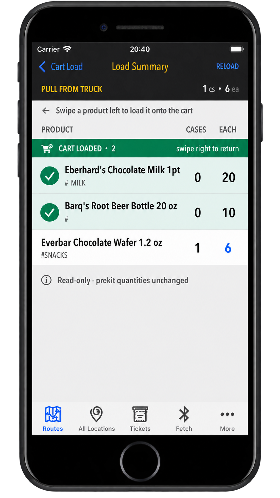 Parlevel - Stock app - Cart Load Builder - Load Summary with products selected.png
