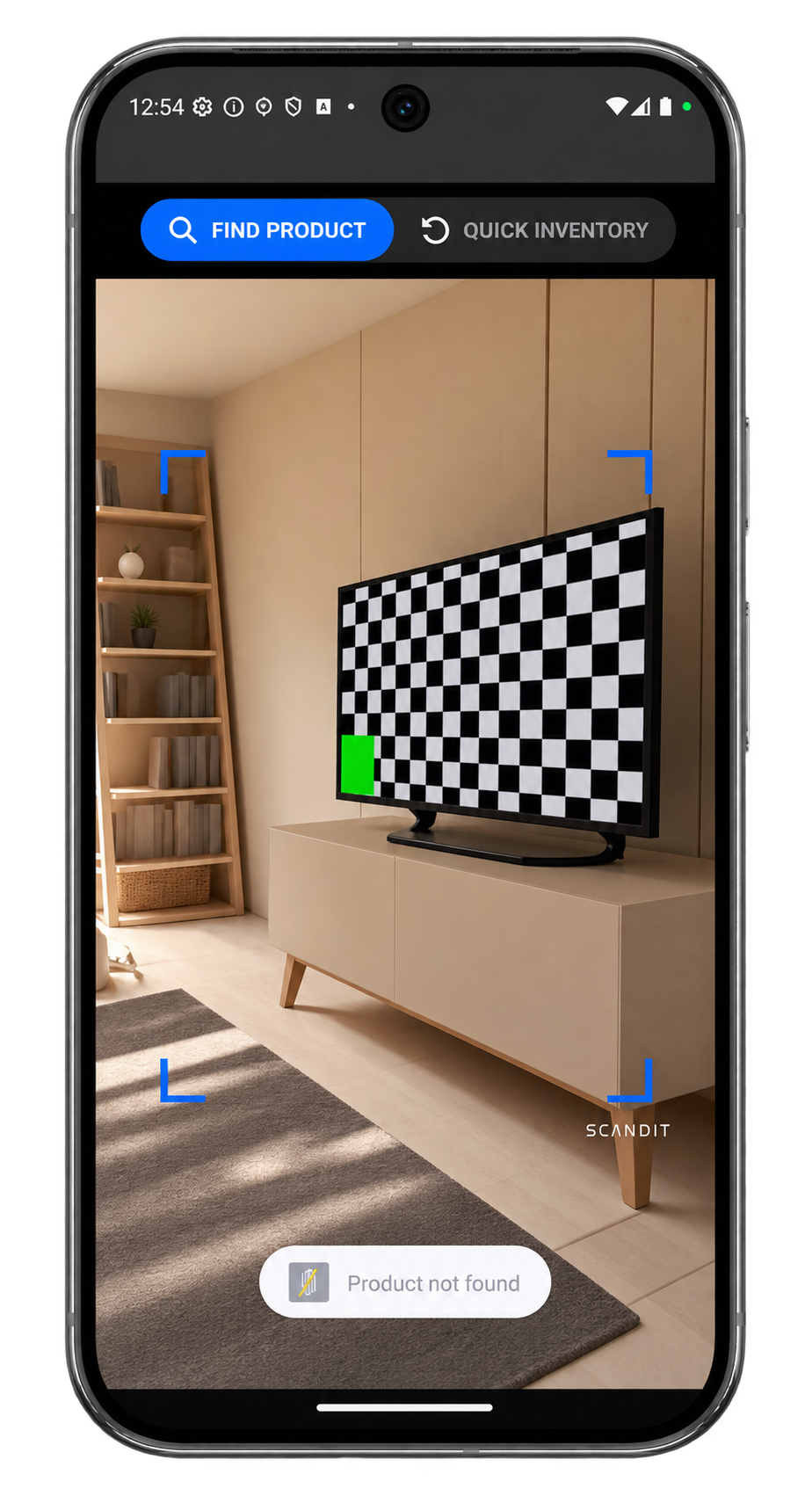Parlevel - Stock app - truck inventory - scan product screen - Product not found error.png