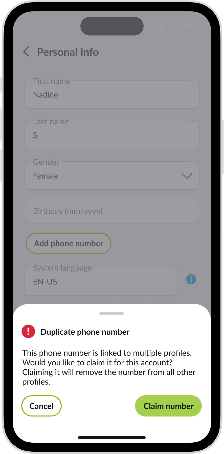 Company Kitchen - Phone Number Reclaim flow - image 2.png