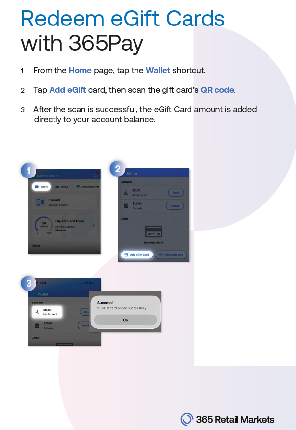 365Pay - eGift Card Wing Card 2026